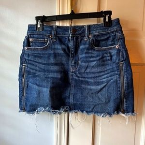 American Eagle Side-Zip Denim Skirt